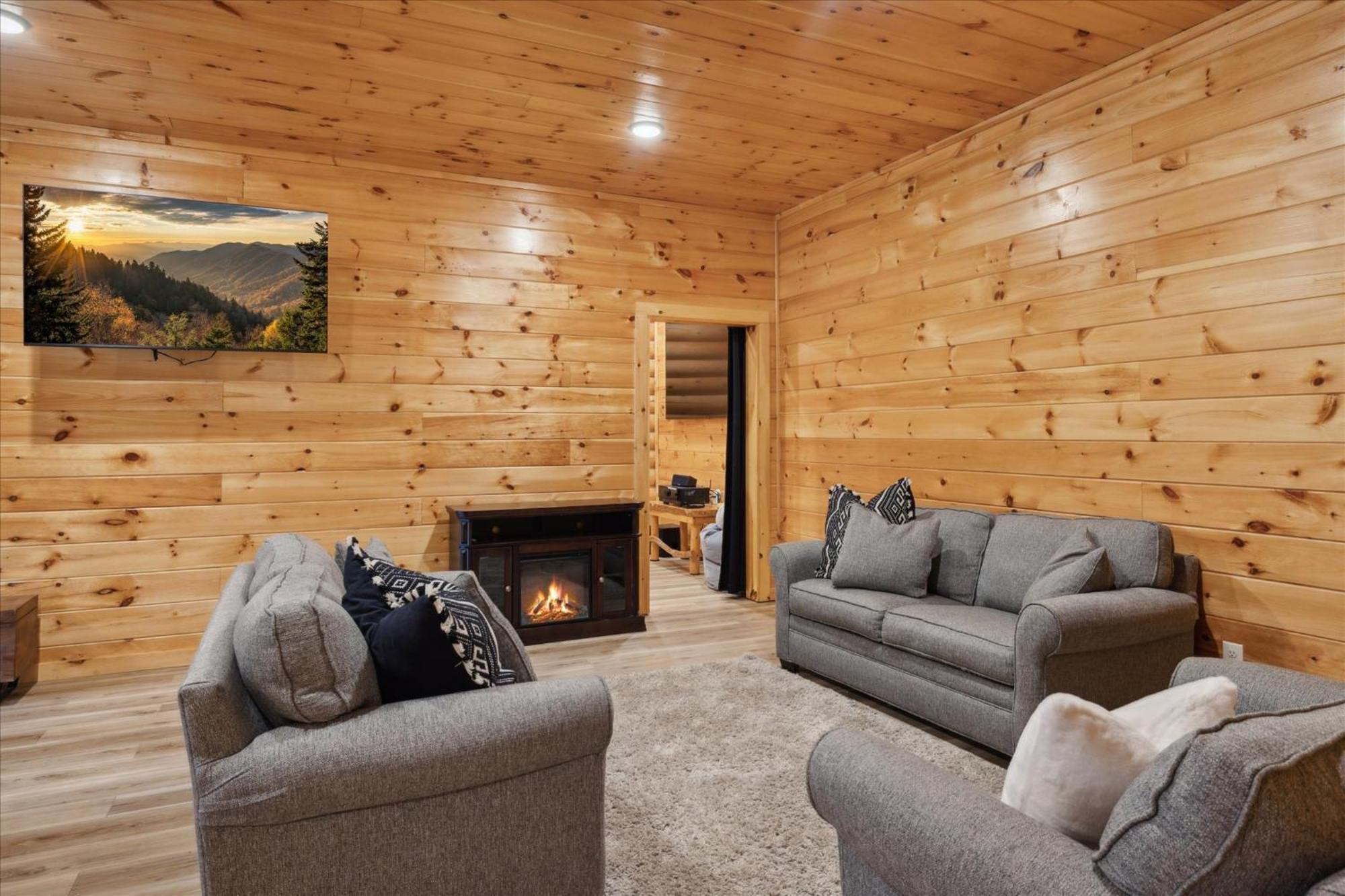 Hot Tub Fire Pit Game Room Theater Easy Access Sleeps 12 - Black Bear Lodge Пиджен-Фордж Экстерьер фото